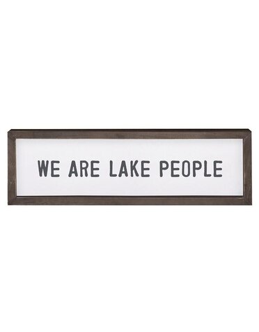 We Are Lake People Wall Art 8.5x18