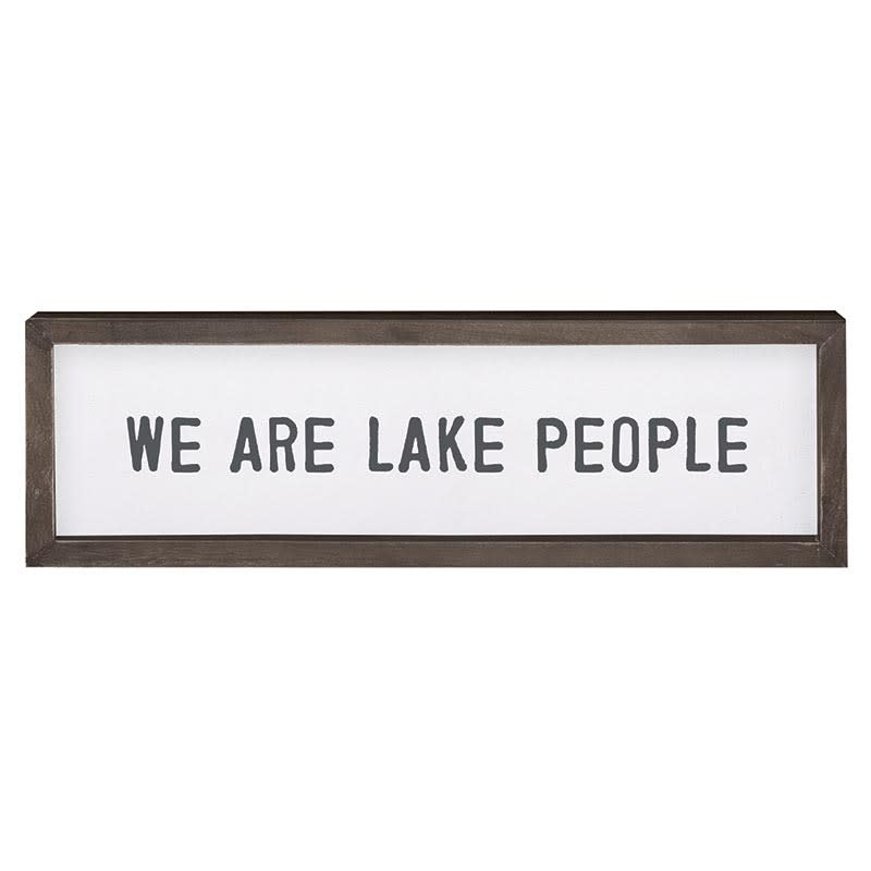We Are Lake People Wall Art 8.5x18