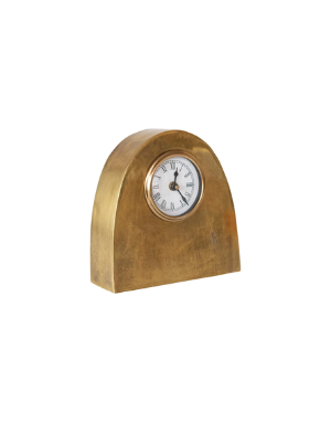 Arched Metal Mantel Clock, 7"x 7"