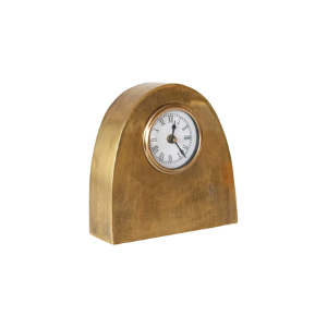 Arched Metal Mantel Clock, 7"x 7"