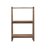 2-Tier Wood Folding Stand, Natural, 31.75 in.
