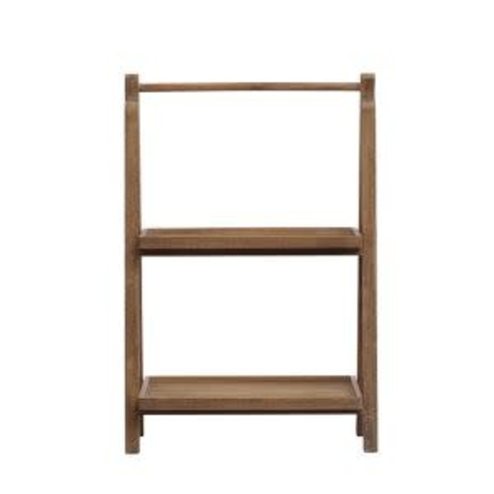 2-Tier Wood Folding Stand, Natural, 31.75 in.