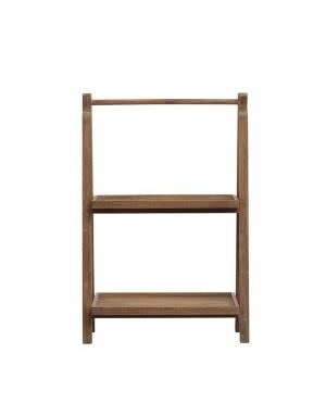 2-Tier Wood Folding Stand, Natural, 31.75 in.