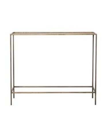 Hammered Metal Console Table, Antique Brass, 36 x9 x30 Furniture Available for Local Delivery or Pick Up