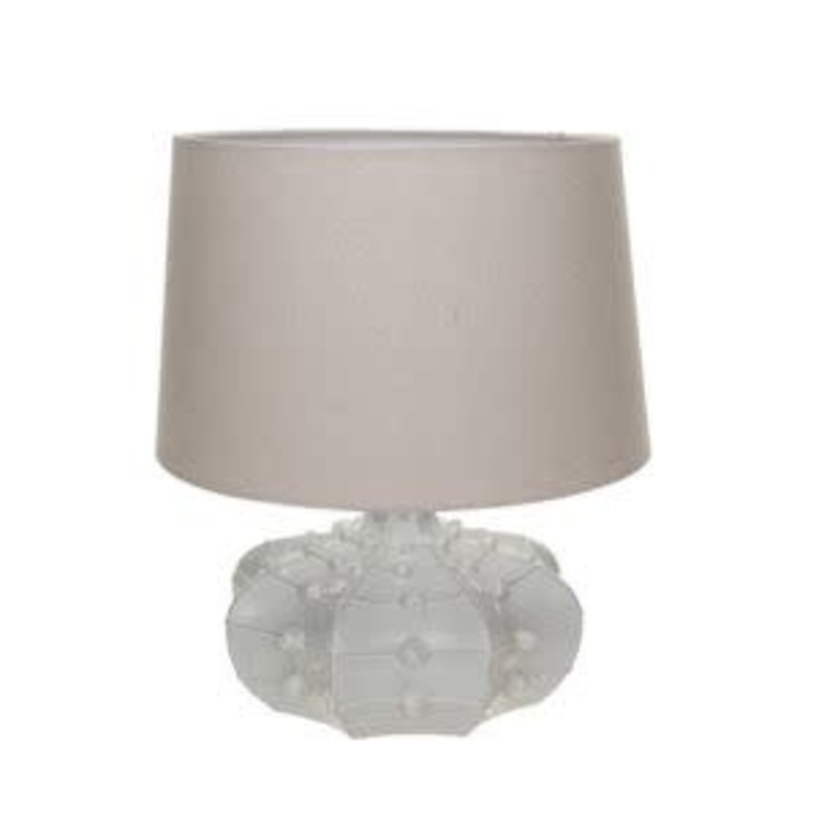 Stoneware Hobnail Fluted Table Lamp 16 x 18.5