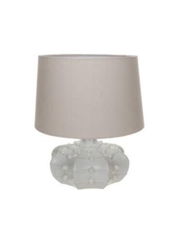 Stoneware Hobnail Fluted Table Lamp