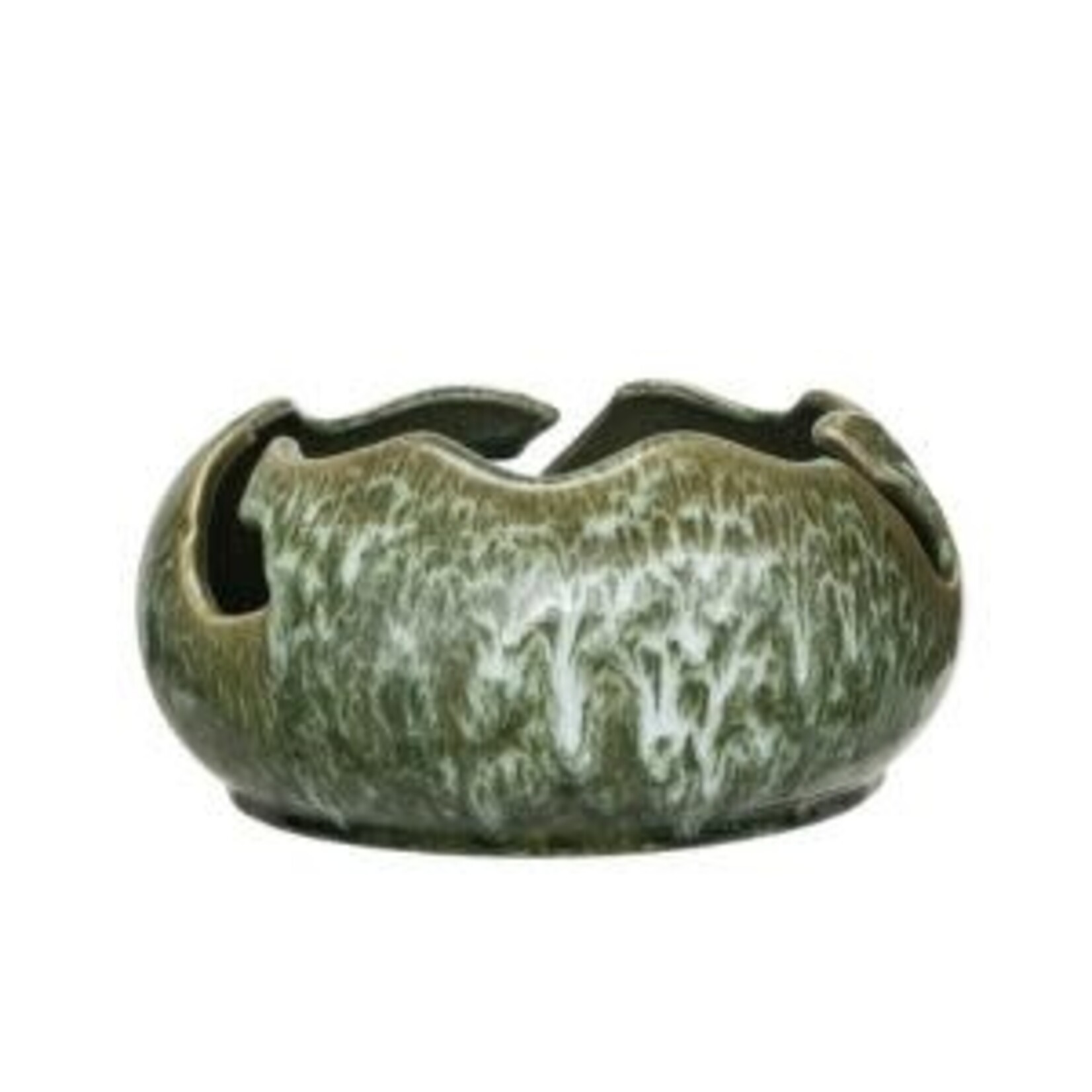 Organic Shaped Stoneware Bowl, 9"Rnd