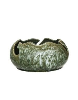 Organic Shaped Stoneware Bowl, 9"Rnd