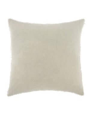 Lina Linen Pillow, Ivory, 24 x 24 in.