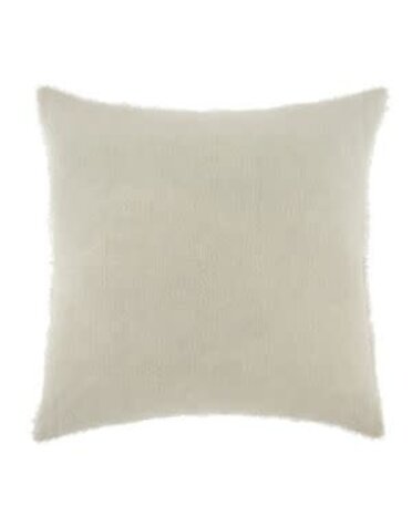 Lina Linen Pillow, Ivory, 24 x 24 in.