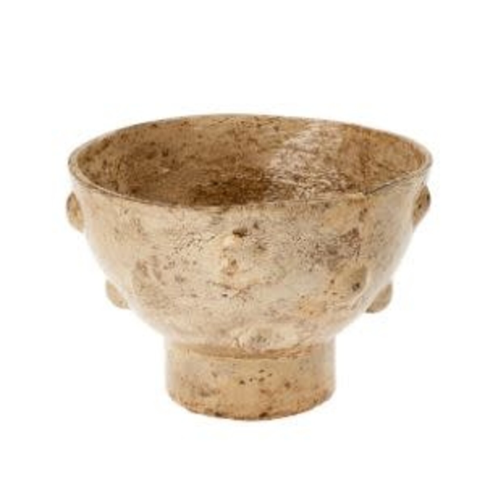 Curio Paper Mache Polka Vase, 9.5 X 9.5 X 6.75