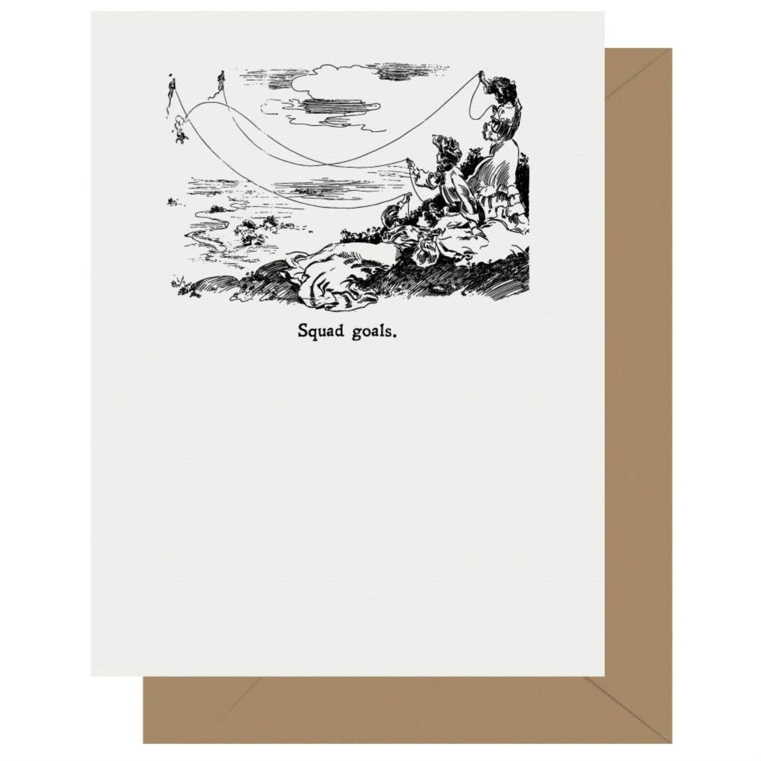 Squad Goals Letterpress Greeting Card