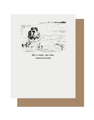 Letterpress Jess Gibson Girl Get a Room You Two Letterpress Greeting Card