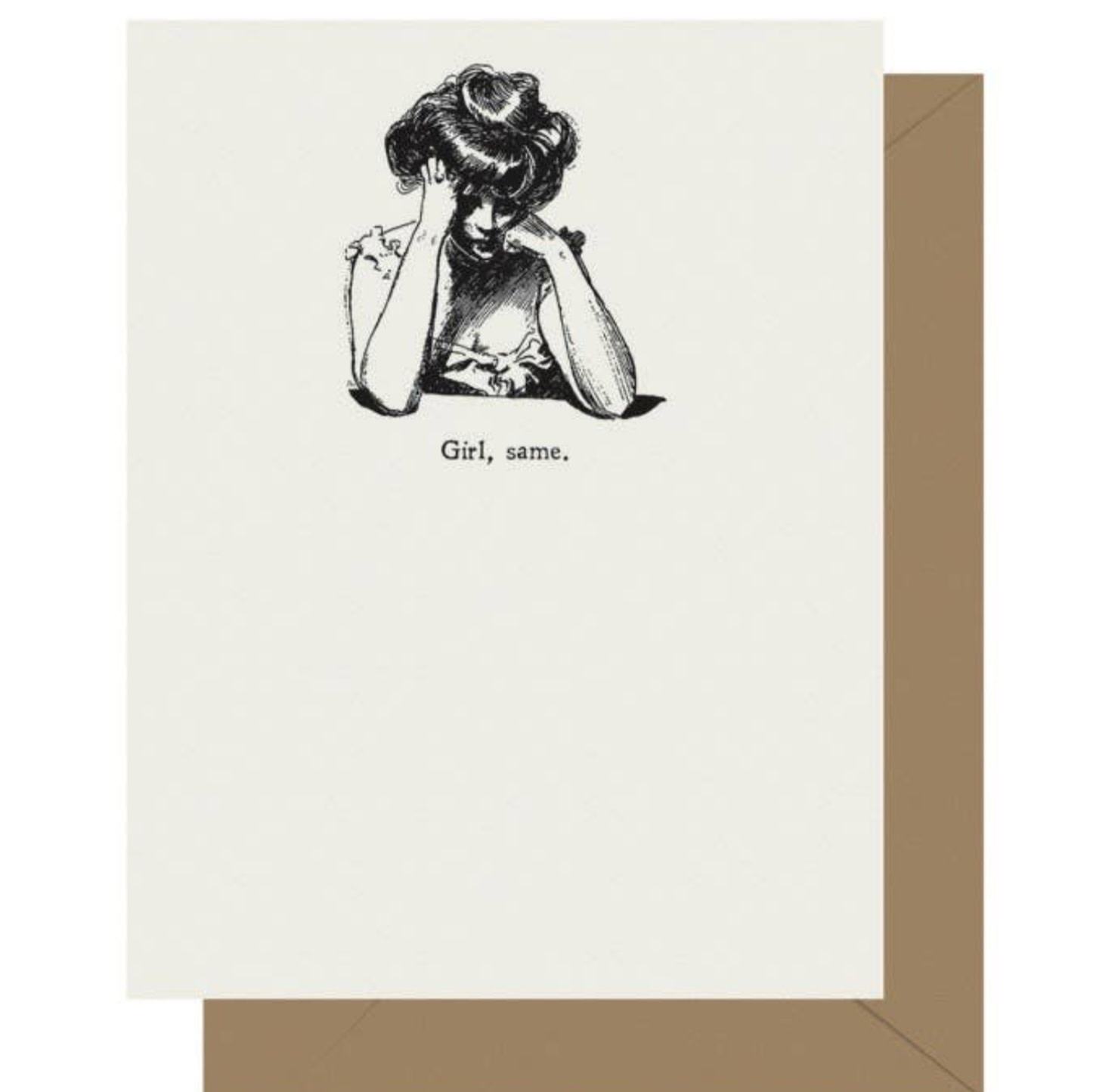 Same Letterpress Greeting Card