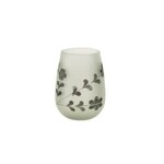 Rosalie Etched Vase, Black, Small