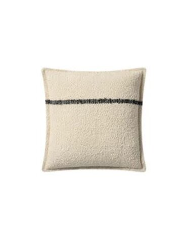 Natural / Charcoal Pillow, 18 x 18 in.