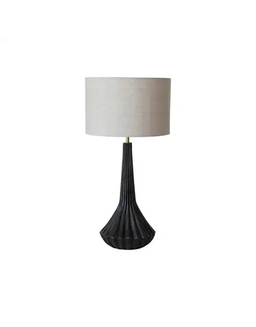 Mango Wood Pleated Table Lamp 24 H Available for Local Pick Up