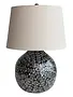 Bamboo Table Lamp with Mother of Pearl Floral 18x26 Available for Local Pick Up