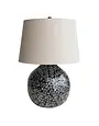 Bamboo Table Lamp with Mother of Pearl Floral 18x26 Available for Local Pick Up
