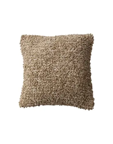 Square Woven Cotton Blend Boucle Pillow Natural 20"
