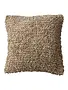 Square Woven Cotton Blend Boucle Pillow Natural 20"