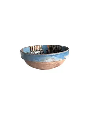 Cottage Crafted Bowl, Small, Marbleized Blue