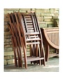 Eucalyptus Folding Side Chair, Set of Two, 18.5 X 25 X 37, Furniture Available for Delivery or Pick Up