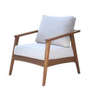 Eucalyptus Modern Captains Chair, Set of Two, 32 X 37.5 X 27, Furniture Available for  Delivery or Pick Up