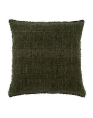Lina Linen Pillow, Avocado, 24 x 24 in.