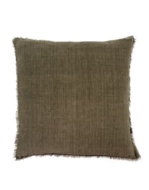 Lina Linen Pillow, Shadow, 24 x 24 in.