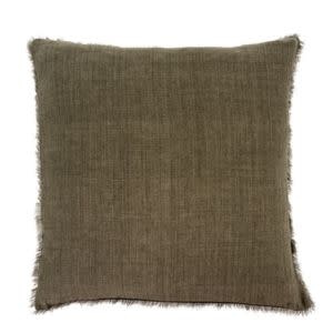 Lina Linen Pillow, Shadow, 24 x 24 in.