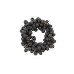 Beaded Berry Napkin Ring, Charcoal