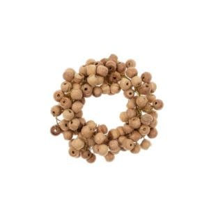 Beaded Berry Napkin Ring, Natural