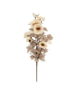 Wild Poppy Sprig, Cream