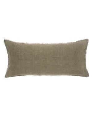 Lina Linen Pillow, Sand, 14 in. x 31 in.