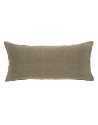 Lina Linen Pillow, Sand, 14 in. x 31 in.