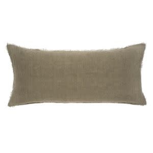 Lina Linen Pillow, Sand, 14 in. x 31 in.
