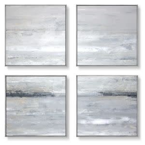 Seacliff Cove Wall Art, Laguna Silver Frame, 20 X 20, Assorted Design, Artwork Available for Local Delivery or Pick Up