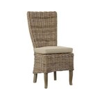 Woven Kubu Highback Side Chair, 19 X 20 X 42.5