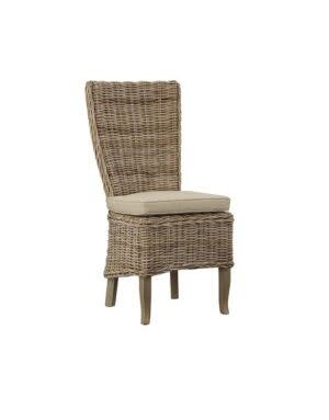 Woven Kubu Highback Side Chair, 19 X 20 X 42.5, Furniture Available for Delivery or Pick Up