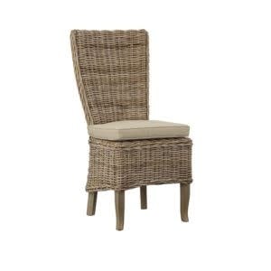 Woven Kubu Highback Side Chair, 19 X 20 X 42.5, Furniture Available for Delivery or Pick Up