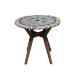 Sandstone Mosaic & Eucalyptus Bistro Table, 30 X 30