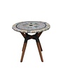 Sandstone Mosaic & Eucalyptus Bistro Table, 30 X 30, Furniture Available for Local Delivery or Pick Up