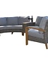 Half Round Wicker 3-Piece Sofa & End Table,132 X 33 X 32, Furniture Available for Local Delivery or Pick Up