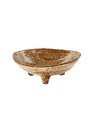 Curio Footed Paper Mache Bowl, 9.5 X 9 X 3.25, For local pick up only