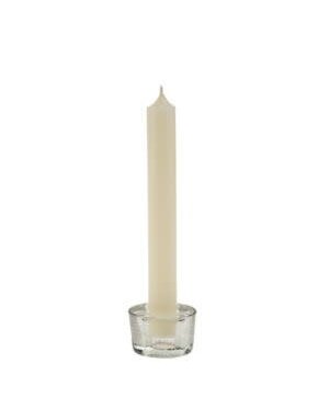 Prism Candle Holder, Small, Clear