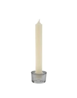 Prism Candle Holder, Small, Grey