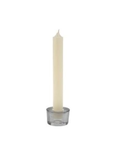 Prism Candle Holder, Small, Grey