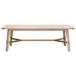 Klein Dining Table, Light Honey Oak, 90.25 X 40.75 X 29.75