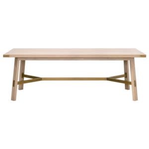Klein Dining Table, Light Honey Oak, 90.25 X 40.75 X 29.75, Furniture Available for Local Delivery or Pick Up